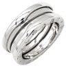 ブルガリ BVLGARI ビーゼロワン B-zero1 2バンドリング ホワイトゴールド K18WG #49(JP9) リング 指輪 750 18金 WG 8号