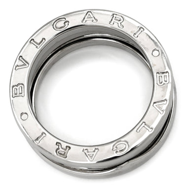 ブルガリ BVLGARI ビーゼロワン B-zero1 2バンドリング ホワイトゴールド K18WG #49(JP9) リング 指輪 750 18金 WG 8号