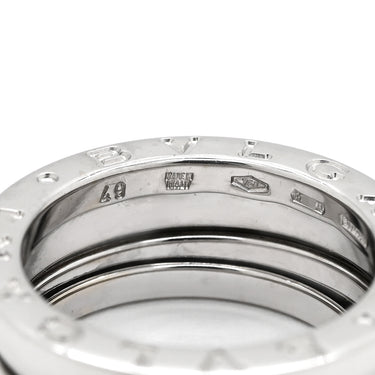 ブルガリ BVLGARI ビーゼロワン B-zero1 2バンドリング ホワイトゴールド K18WG #49(JP9) リング 指輪 750 18金 WG 8号