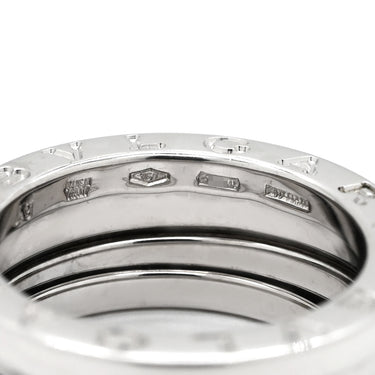 ブルガリ BVLGARI ビーゼロワン B-zero1 2バンドリング ホワイトゴールド K18WG #49(JP9) リング 指輪 750 18金 WG 8号