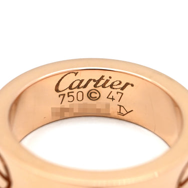 カルティエ Cartier ラブリング ピンクサファイア ピンクゴールド K18PG ピンクサファイア #47(JP7) リング 指輪 LOVE Ring K18PG Au750 18K 1P 1石 1粒 7号