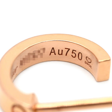 カルティエ Cartier ラブ LOVE フープピアス SM B8029000 ピンクゴールド K18PG ピアス ミニラブ 750 18K PG RG