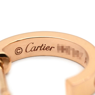 カルティエ Cartier ラブ LOVE フープピアス SM B8029000 ピンクゴールド K18PG ピアス ミニラブ 750 18K PG RG