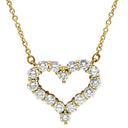 ティファニー Tiffany & Co センチメンタルハート ダイヤモンド イエローゴールド K18YG ダイヤモンド ネックレス T＆Co. 18K 750 YG