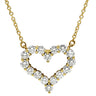 ティファニー Tiffany & Co センチメンタルハート ダイヤモンド イエローゴールド K18YG ダイヤモンド ネックレス T＆Co. 18K 750 YG