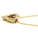 ティファニー Tiffany & Co センチメンタルハート ダイヤモンド イエローゴールド K18YG ダイヤモンド ネックレス T＆Co. 18K 750 YG