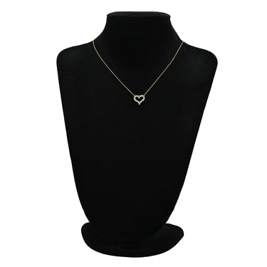 ティファニー Tiffany & Co センチメンタルハート ダイヤモンド イエローゴールド K18YG ダイヤモンド ネックレス T＆Co. 18K 750 YG