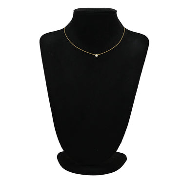 ティファニー Tiffany & Co バイザヤード シングルダイヤ イエローゴールド K18YG ダイヤモンド ネックレス T&Co. 1P 1石 1粒 エルサペレッティ