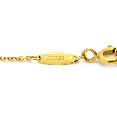 ティファニー Tiffany & Co バイザヤード シングルダイヤ イエローゴールド K18YG ダイヤモンド ネックレス T&Co. 1P 1石 1粒 エルサペレッティ