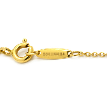 ティファニー Tiffany & Co バイザヤード シングルダイヤ イエローゴールド K18YG ダイヤモンド ネックレス T&Co. 1P 1石 1粒 エルサペレッティ