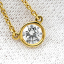 ティファニー Tiffany & Co バイザヤード シングルダイヤ イエローゴールド K18YG ダイヤモンド ネックレス T&Co. 1P 1石 1粒 エルサペレッティ