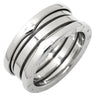 ブルガリ BVLGARI ビーゼロワン B-zero1 3バンドリング 323535 ホワイトゴールド K18WG #54(JP14) リング 指輪 750 18金 WG 13号