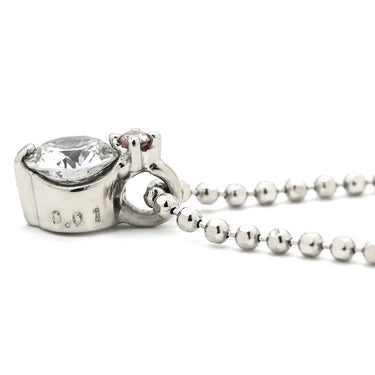 タサキ TASAKI ダイヤモンド 0.31ct ペンダント プラチナシルバー Pt900 ダイヤモンド Pt850(チェーン) ネックレス TASAKI プラチナ Pt900 2P 2石 2粒 VS-1