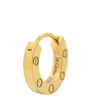 カルティエ Cartier ラブ シングル フープ B8301423 イエローゴールド K18YG ピアス LOVE Au750 18K 18金 片耳用