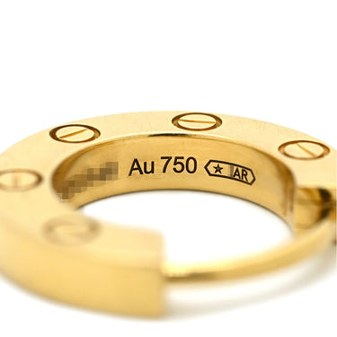 カルティエ Cartier ラブ シングル フープ B8301423 イエローゴールド K18YG ピアス LOVE Au750 18K 18金 片耳用