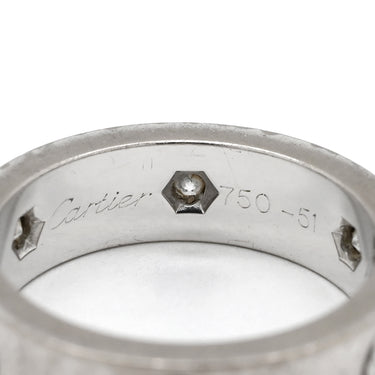 カルティエ Cartier ラブリング フルダイヤ B4026000 ホワイトゴールド K18WG ダイヤモンド #51(JP11) リング 指輪 LOVE Ring 750WG 6Pダイヤモンド 11号
