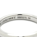 ショーメ CHAUMET エターナル ドゥ ショーメ バンドリング 081890 ホワイトゴールド K18WG ダイヤモンド #58(JP18) リング 指輪 甲丸 18K 750WG 1Pダイヤ 3mm 17号