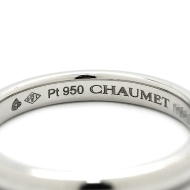 ショーメ CHAUMET エターナル ドゥ ショーメ バンドリング 081890 ホワイトゴールド K18WG ダイヤモンド #58(JP18) リング 指輪 甲丸 18K 750WG 1Pダイヤ 3mm 17号