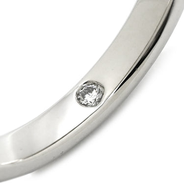 ショーメ CHAUMET エターナル ドゥ ショーメ バンドリング 081890 ホワイトゴールド K18WG ダイヤモンド #58(JP18) リング 指輪 甲丸 18K 750WG 1Pダイヤ 3mm 17号