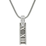 ティファニー Tiffany & Co アトラス バー ダイヤ ペンダント ホワイトゴールド K18WG ダイヤモンド ネックレス T＆Co. 3石 3P 18K 750 WG ローマ数字