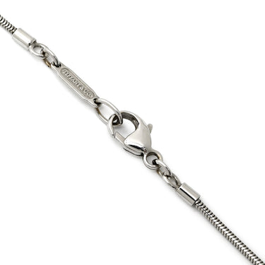 ティファニー Tiffany & Co アトラス バー ダイヤ ペンダント ホワイトゴールド K18WG ダイヤモンド ネックレス T＆Co. 3石 3P 18K 750 WG ローマ数字