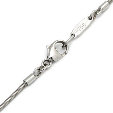 ティファニー Tiffany & Co アトラス バー ダイヤ ペンダント ホワイトゴールド K18WG ダイヤモンド ネックレス T＆Co. 3石 3P 18K 750 WG ローマ数字