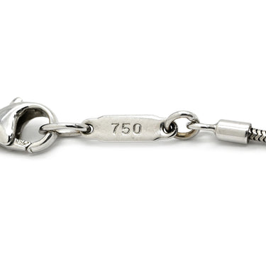 ティファニー Tiffany & Co アトラス バー ダイヤ ペンダント ホワイトゴールド K18WG ダイヤモンド ネックレス T＆Co. 3石 3P 18K 750 WG ローマ数字