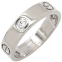 カルティエ Cartier ラブリング ハーフダイヤ B4032500 ホワイトゴールド K18WG ダイヤモンド #61(JP21) リング 指輪 クラシックモデル LOVE Ring 750 18K 3粒 3石 20号