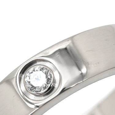 カルティエ Cartier ラブリング ハーフダイヤ B4032500 ホワイトゴールド K18WG ダイヤモンド #61(JP21) リング 指輪 クラシックモデル LOVE Ring 750 18K 3粒 3石 20号