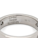 カルティエ Cartier ラブリング ハーフダイヤ B4032500 ホワイトゴールド K18WG ダイヤモンド #61(JP21) リング 指輪 クラシックモデル LOVE Ring 750 18K 3粒 3石 20号