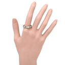 カルティエ Cartier ラブリング ハーフダイヤ B4032500 ホワイトゴールド K18WG ダイヤモンド #61(JP21) リング 指輪 クラシックモデル LOVE Ring 750 18K 3粒 3石 20号