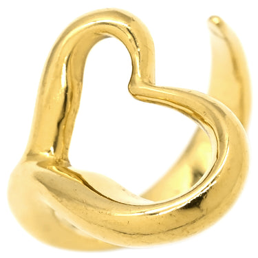 ティファニー Tiffany & Co オープンハート イエローゴールド K18YG リング 指輪 T＆Co. 18K 750YG エルサ ペレッティ 11号