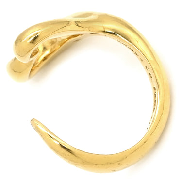 ティファニー Tiffany & Co オープンハート イエローゴールド K18YG リング 指輪 T＆Co. 18K 750YG エルサ ペレッティ 11号