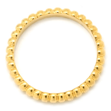 ヴァンクリーフアーペル Van Cleef & Arpels ペルレ ゴールドパール スモール VCARPJMG00 イエローゴールド K18YG #47 リング 指輪 Au750 18K 18金 7号