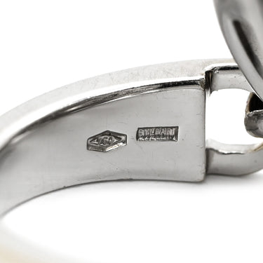ブルガリ BVLGARI アストラーレ チェルキ ホワイトゴールド K18WG リング 指輪 ロゴ サークル 18K 750WG 12号