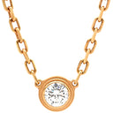 カルティエ Cartier ダムール SM B7215700 ピンクゴールド ダイヤモンド K18PG ネックレス 1P 一粒 750 PG スモールモデル