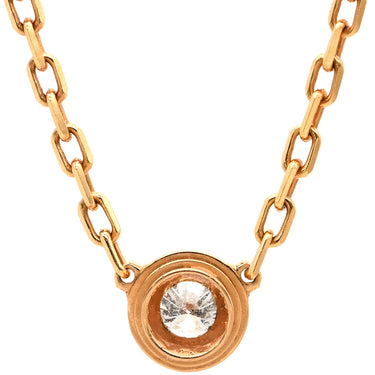 カルティエ Cartier ダムール SM B7215700 ピンクゴールド ダイヤモンド K18PG ネックレス 1P 一粒 750 PG スモールモデル