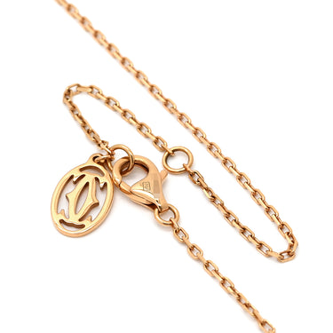 カルティエ Cartier ダムール SM B7215700 ピンクゴールド ダイヤモンド K18PG ネックレス 1P 一粒 750 PG スモールモデル