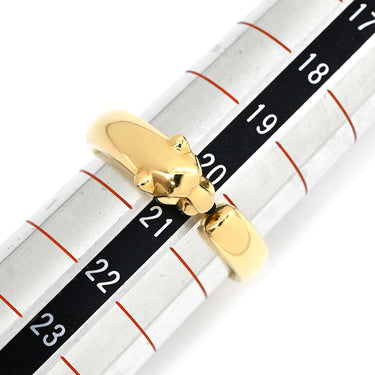 カルティエ Cartier パンテール ドゥ カルティエ SM B4230100 イエローゴールド K18YG オニキス ツァボライトガーネット #61 リング 指輪 Au750 18K オニキス ツァボライト 20号