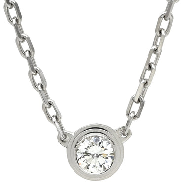 カルティエ Cartier ダムール SM B7215900 ホワイトゴールド K18WG ダイヤモンド ネックレス ダイヤモンド 18K Au750 WG
