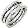 ブルガリ BVLGARI ビーゼロワン B-zero1 2バンドリング ホワイトゴールド K18WG #56(JP16) リング 指輪 750 18金 WG 15号