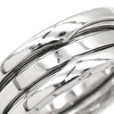 ブルガリ BVLGARI ビーゼロワン B-zero1 2バンドリング ホワイトゴールド K18WG #56(JP16) リング 指輪 750 18金 WG 15号