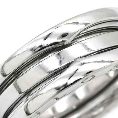 ブルガリ BVLGARI ビーゼロワン B-zero1 2バンドリング ホワイトゴールド K18WG #56(JP16) リング 指輪 750 18金 WG 15号