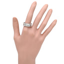 ブルガリ BVLGARI ビーゼロワン B-zero1 2バンドリング ホワイトゴールド K18WG #56(JP16) リング 指輪 750 18金 WG 15号