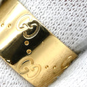グッチ GUCCI アイコン ワイド イエローゴールド K18YG #8 リング 指輪 K18YG Au750 18K 18金 ICON GGロゴ 幅広 太め ボリューム 7.5号