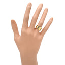 グッチ GUCCI アイコン ワイド イエローゴールド K18YG #8 リング 指輪 K18YG Au750 18K 18金 ICON GGロゴ 幅広 太め ボリューム 7.5号