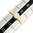 ティファニー Tiffany & Co セッティング ダイヤリング イエローゴールド×プラチナシルバー K18YG Pt950 ダイヤモンド リング 指輪 T＆Co. 一粒 1P 立爪 0.45ct 18K 750 YG プラチナ950 10号
