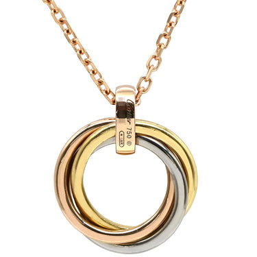 カルティエ Cartier トリニティ ダイヤ ペンダント イエローゴールド×ピンクゴールド×ホワイトゴールド K18PG K18YG K18WG ダイヤモンド ネックレス 3カラー 18金 750 5Pダイヤ