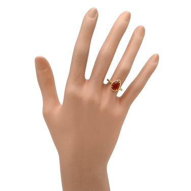 ブシュロン BOUCHERON セルパンボエム JRG02913 レッド×イエローゴールド K18YG カーネリアン #48 リング 指輪 Au750 18K カーネリアン ペアシェイプ 7.5号