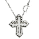 ダミアーニ DAMIANI ベルエポック クラウン S 20089078 ホワイトゴールド K18WG ダイヤモンド ネックレス 750 18金 WG クロス 十字架